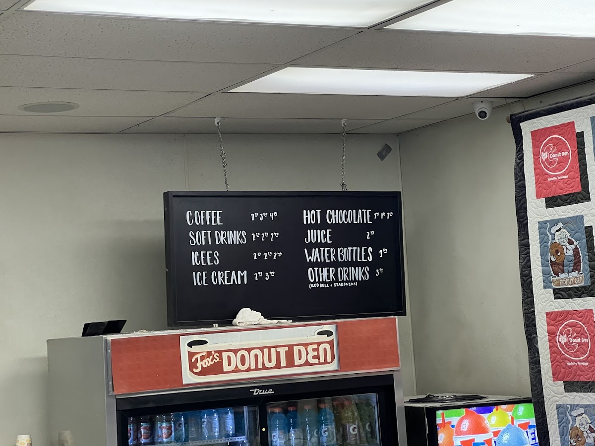 Fox's Donut Den Menu - Image 3